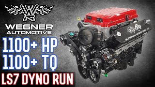 427 CI LS7 with 2650i Harrop Supercharger Puts Down 1100HP Dyno Run [upl. by Eatnod]