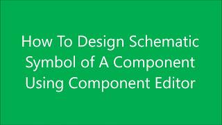 How To Design Schematic Symbol Of Component  Component Editor  Diptrace UrduHindi [upl. by Isahella]