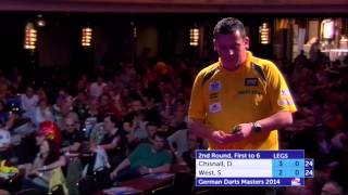 German Darts Masters 2014 Second Round Dave Chisnall v Steve West [upl. by Golden]