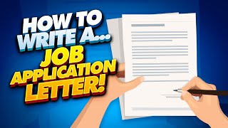 Writing a Job Application Letter 4 TIPS Words amp Phrases  JOB APPLICATION LETTER TEMPLATES [upl. by Burch]