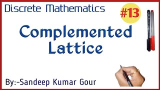 Complemented Lattice  Discrete Mathematics in Hindi [upl. by Prissy]