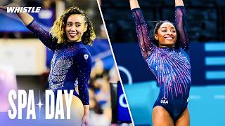 Katelyn Ohashi Called Simone Biles After VIRAL Floor Routine [upl. by Azeret]