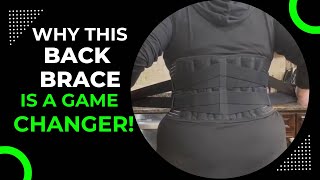 Review amp Demo of Modvel Back Brace for Lower Back [upl. by Neelyak]