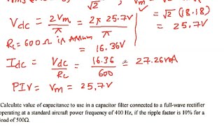 Problems on Rectifiers and Filters [upl. by Meid]