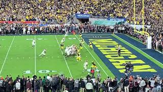 2024 Rose Bowl Final Play Michigan Vs Alabama view from Section 6 [upl. by Plath980]