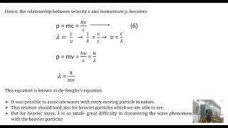 2023 2024 de Broglie Equation BK [upl. by Tessy]