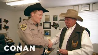 Conan Becomes A Texas Deputy Part 1  CONAN on TBS [upl. by Audly]