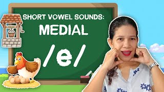 Short Vowel Sounds  Medial e  Kindergarten Reading  Phonics  Learning with Teacher Ira [upl. by Meryl]