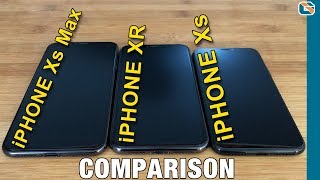 iPhone Xs vs iPhone Xs Max vs iPhone XR Comparison [upl. by Drawets998]