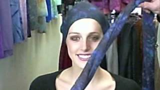 How to Tie a Head Wrap Turban with Sash or Bowwmv [upl. by Ayisan]