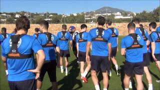 HTAFC in Spain Dean Whitehead interview [upl. by Acinorehs761]