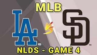 Los Angeles Dodgers vs San Diego Padres  2024 MLB NLDS  GAME 4 Live Play by Play Score [upl. by Bille236]