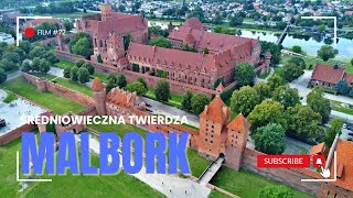 MALBORK  ZAMEK KRZYŻACKI Z DRONA  ŚREDNIOWIECZNA TWIERDZA  1945  ZNISZCZENIE ZAMKU  HISTORIA [upl. by Pettit]