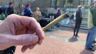 53rd annual Ann Arbor Hash Bash pays tribute to marijuana activist John Sinclair [upl. by Nilyam]