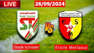 Stade Tunisien vs Métlaoui  Ligue 1 Fifa Live Score Match Today 2024 [upl. by Eilyr]