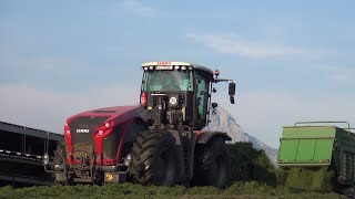 Claas Xerion 5000 beim Silieren [upl. by Milone804]