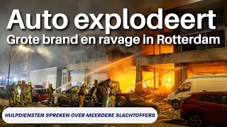 EXPLOSIE in Rotterdam grote brand uitgebroken [upl. by Main267]