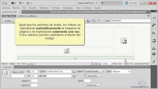 Curso de Dreamweaver CS6 101 Insertar multimedia [upl. by Intruoc434]