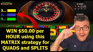 🔵 MAKE  3000   5000 monthly with the BEST Roulette Strategy  Quads and Splits Roulette Strategy [upl. by Albric866]