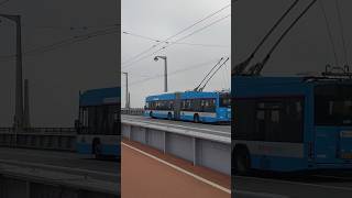 Arnhem Trolleybus on John Frost Bridge [upl. by Ahsoik]