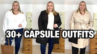 Styling Basic Capsule Wardrobe Outfits 2022  Plus Size Fashion Over 40 [upl. by Garceau]