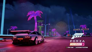 The NEW Forza Horizon 5 Start Up Screen FH5 RETROWAVE [upl. by Aleusnoc381]