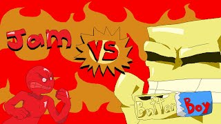 Jam vs Pizza Tower V6 Butter Boy fight [upl. by Bohlin493]