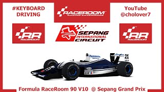 RaceRoom  Formula RR 90 V10 at Sepang Grand Prix  keyboard Driving [upl. by Galliett964]