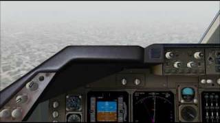 PMDG Boeing 747400 ILS Approach  Manually Flown [upl. by Araminta]