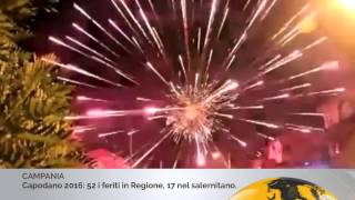 Capodanno 2016 52 feriti in Campania 17 nel salernitano [upl. by Pauli]