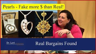 Real Bargains Found Majorica amp Mikimoto Pearls Christian Dior Costume Jewelry Silver by Dr Lori [upl. by Ahtelahs]