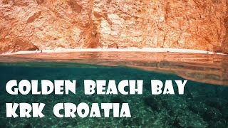 Golden Beach Bay Krk prawie jak Navagio na Zakynthos [upl. by Elam]