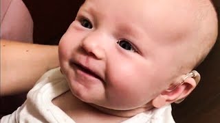 Baby Born Deaf Hears Moms Voice for the First Time—Her Emotional Response Will Move You to Tears [upl. by Oniger]