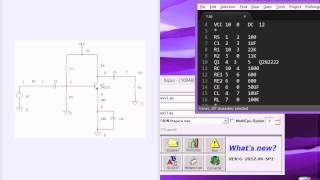 4Common Emitter HSPICE Tutorial [upl. by Adia]