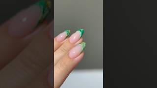 ✨🌲🧤 marble french tip HACK 💫 nailhacks nailart [upl. by Constantine]