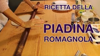 Ricetta Della Piadina Romagnola  Ingredienti della vera Piadina di Romagna originale fatta in casa [upl. by Katy121]