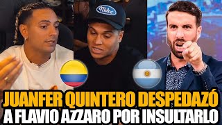 JUANFER QUINTERO ROMPIÓ EN PEDAZOS AL PERIODISTA FLAVIO AZZARO EN LO DE COSCU [upl. by Huberman]