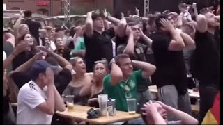 German Fans React to Thomas Muller Miss [upl. by Ayrolg]