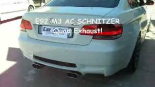 BMW E92 M3 AC SCHNITZER Exhaust [upl. by Veejar]