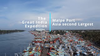 Malpe Dockyard  Asia Largest Drone View [upl. by Aihsot]