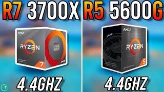 Ryzen 7 3700X vs Ryzen 5 5600G  Tested in 2024 [upl. by Erlinna]