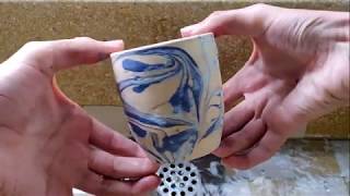 Glazing marbling with shaving foam [upl. by Lertnahs]