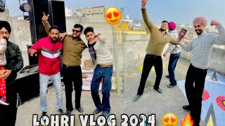 LOHRI full vlog 2024 😍🔥 flying big kites 🪁 Desi patangbaazi 😍monokite vs monofillgold [upl. by Caras]