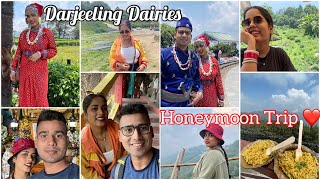 Honeymoon Trip to Darjeeling ❤️ First trip after marriage  Full Vlog 💓😊 [upl. by Coreen233]