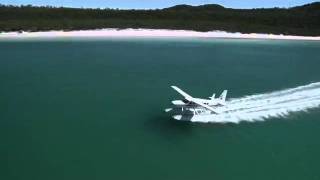 Whitsunday Islands amp Great Barrier Reef Scenic Flight [upl. by Jarl]