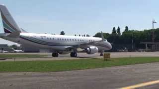 Embraer Lineage OONGI Landing and taxiin 2 [upl. by Airetak]