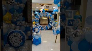 new born baby welcome home decoration ideasballoon decoration ideaswelcome baby decoration ideas [upl. by Ahsiki]