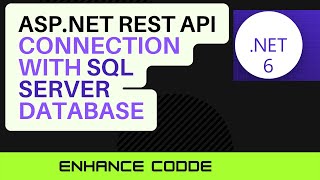 ASpNet Core Web API connection with database In Hindi  Urdu  database sqlserver Connection string [upl. by Nollaf]