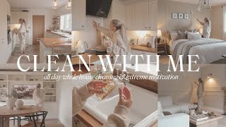 CLEAN WITH ME  all day deep cleaning  extreme cleaning motivation 2024 [upl. by Namaan139]