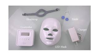 Déesse LED Spectrum Mask Tutorial  How to Use [upl. by Elonore]